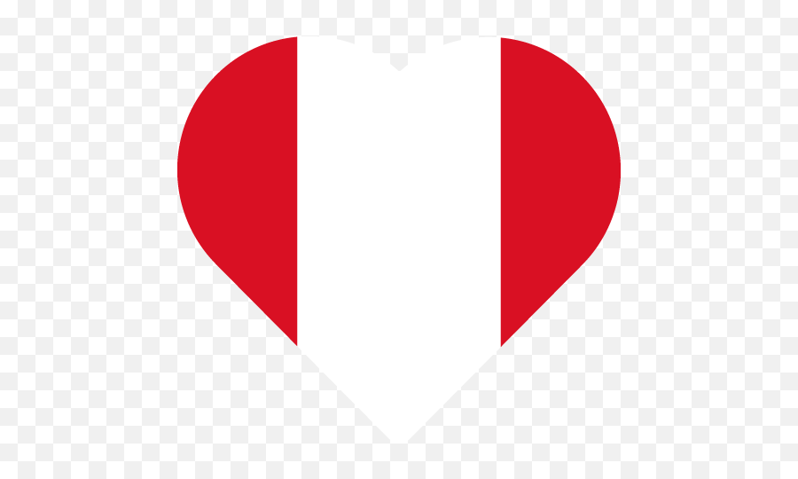 Vector Country Flag Of Peru - Heart Vector World Flags Emoji,Half Emoji Button