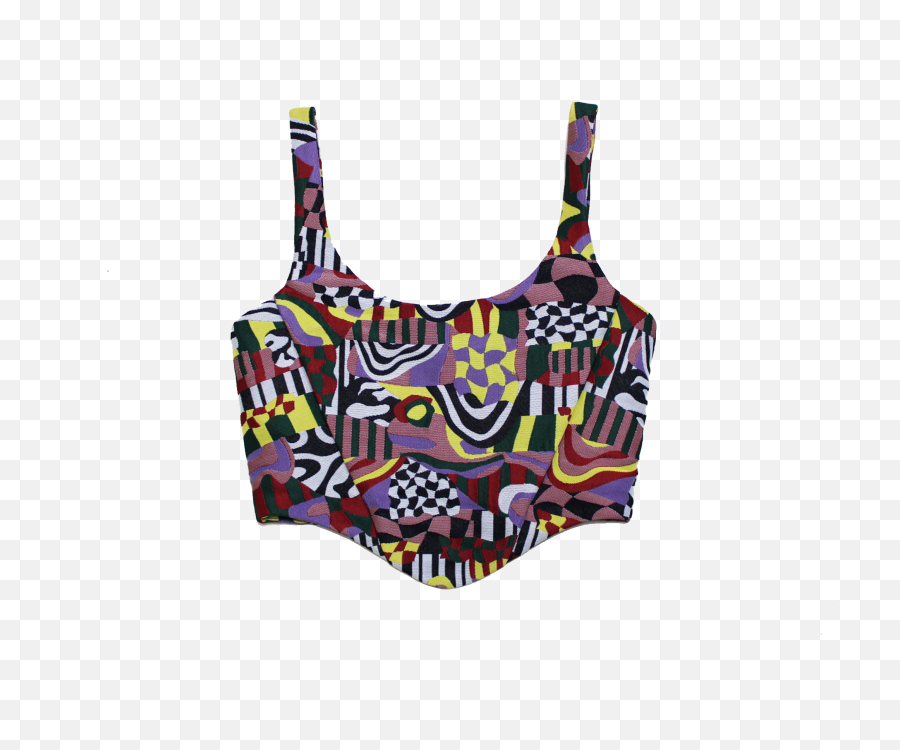 Tyler Mcgillivary Eliza Corset - Dizzy Jacquard Emoji,Bikini Emoji