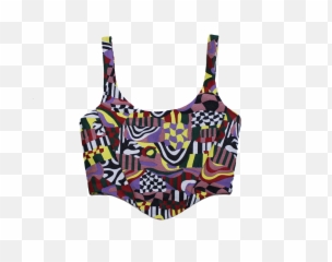 Tyler Mcgillivary Eliza Corset - Dizzy Jacquard Emoji,Bikini Emoji