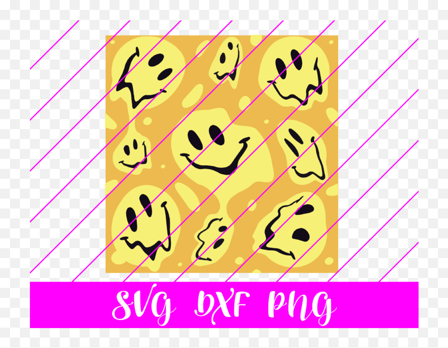 Distorted Smiley Faces Svg - Free Distorted Smiley Faces Svg Emoji,Winky Face Emoji Art File