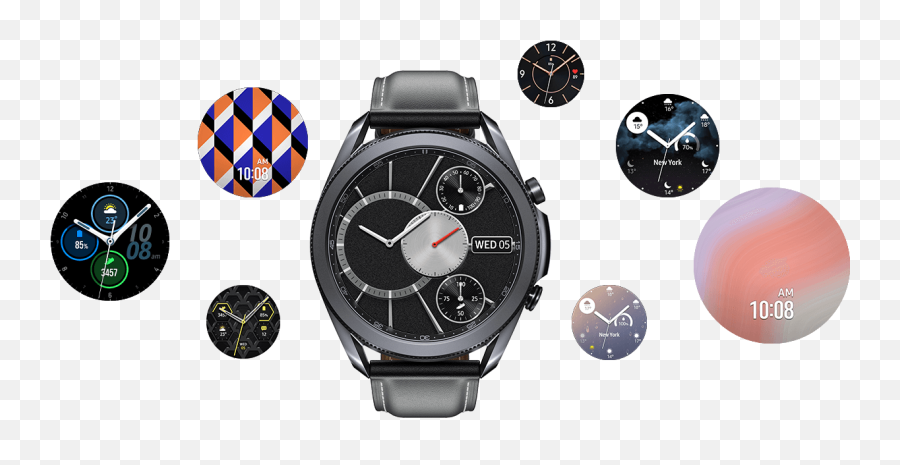 Samsung Galaxy Watch 3 45mm Mystic Silver - Samsung Galaxy Watch 3 Emoji,Watch Clock Emoji