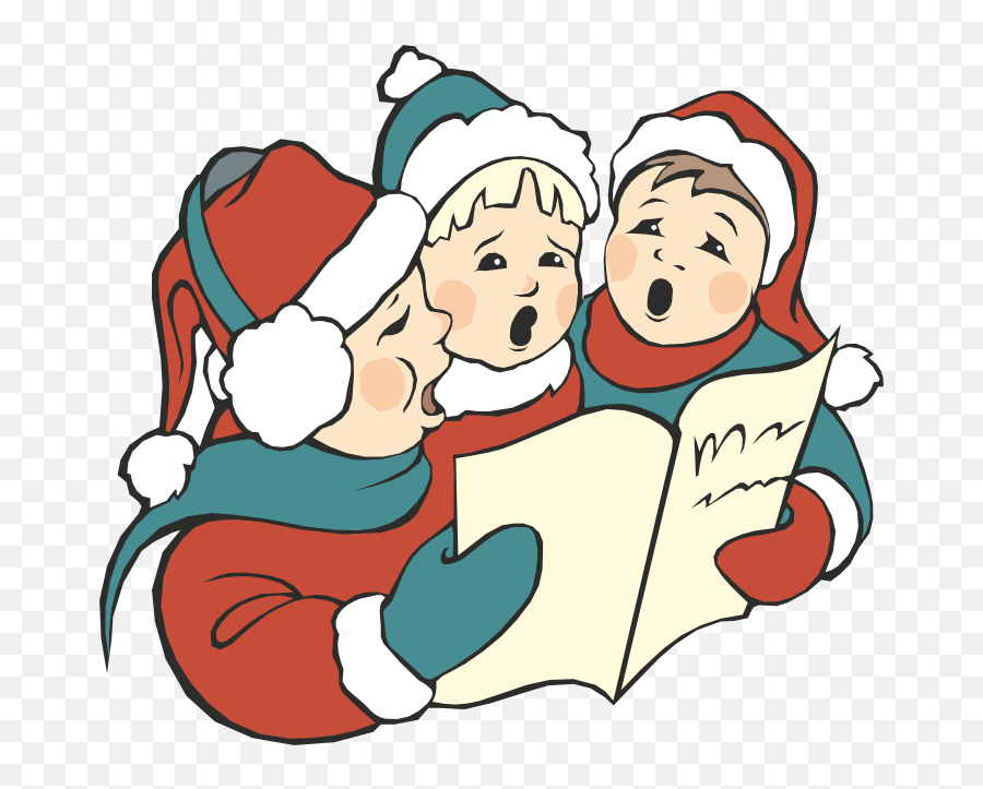 Joy Clipart Caroling Joy Caroling - Transparent Christmas Carolers Png Emoji,Emoji Christmas Carols