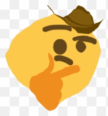 Thonk - Discord Meme Emoji Transparent,Thonk Emoji