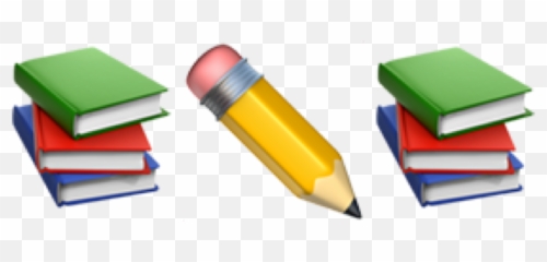 Study Emoji Books Pencil Sticker - Emoji Study,Pencil Emoji
