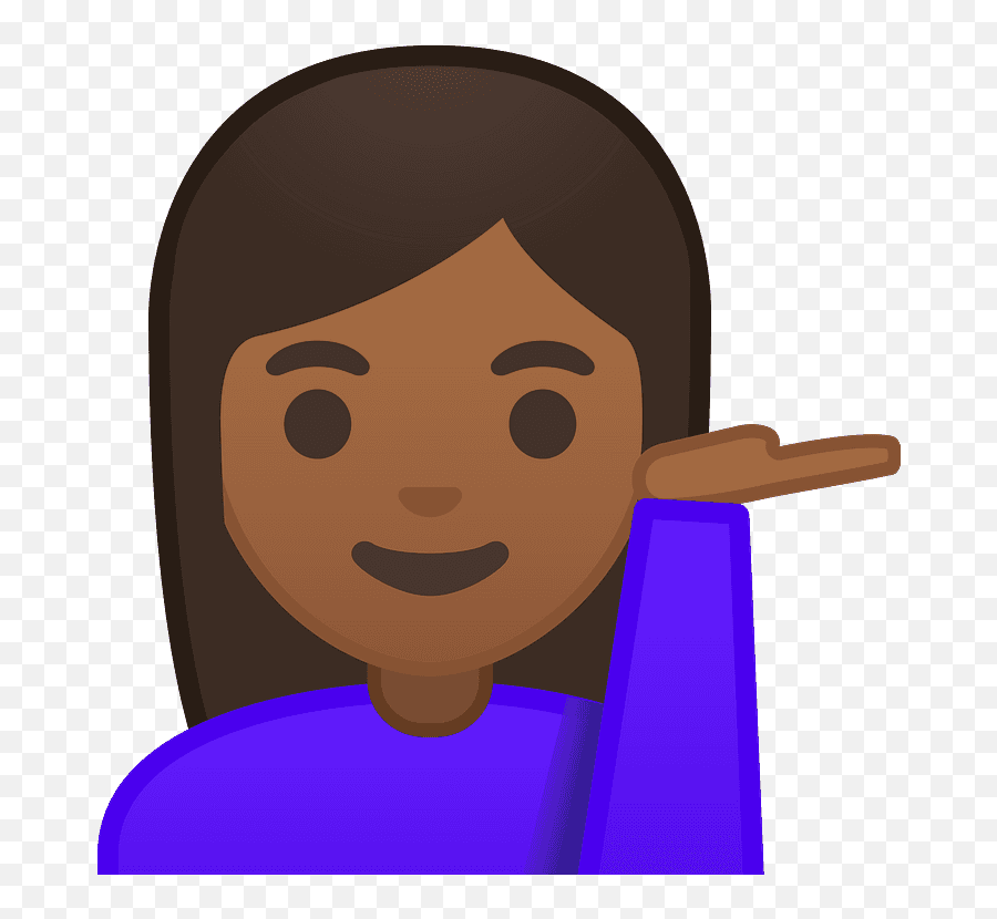 Woman Tipping Hand Emoji Clipart - Emoji De Mujer Con La Mano De Lado,Woman Tipping Hand Emoji