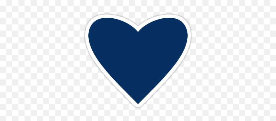 Baby Blue Heart Emoji Heart - Navy Blue Heart Png,Blue Heart Emoji