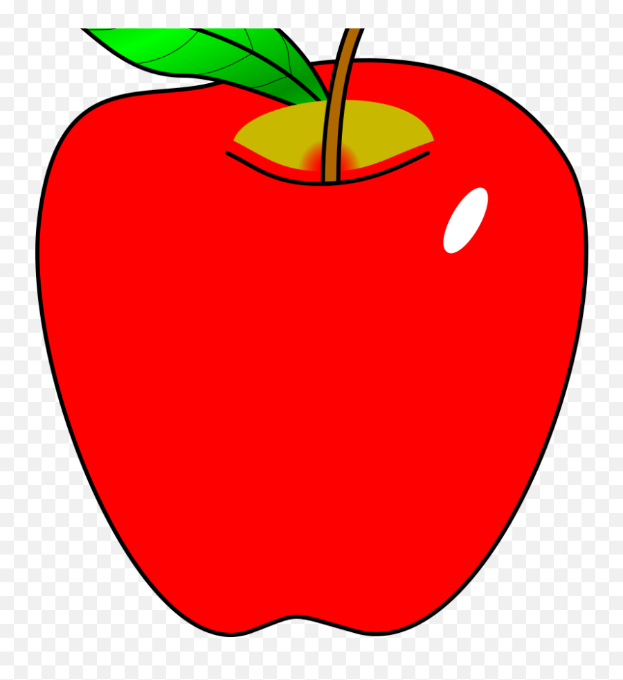 Cartoon Red Apple Png Svg Clip Art For Web - Download Clip One Apple Clip Art Emoji,Apple Bagel Emoji