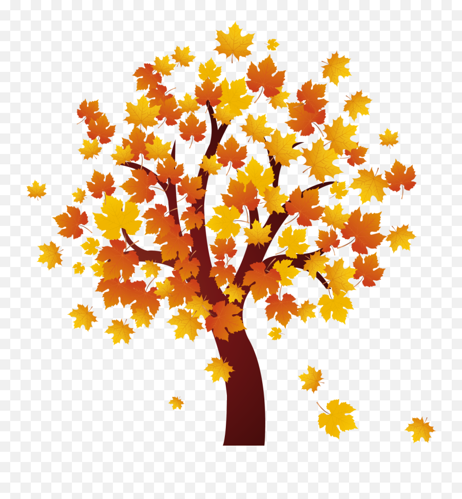 Autumn Clipart Maple Tree Autumn Maple - Autumn Tree Clipart Emoji,Maple Leaf Emoji Png