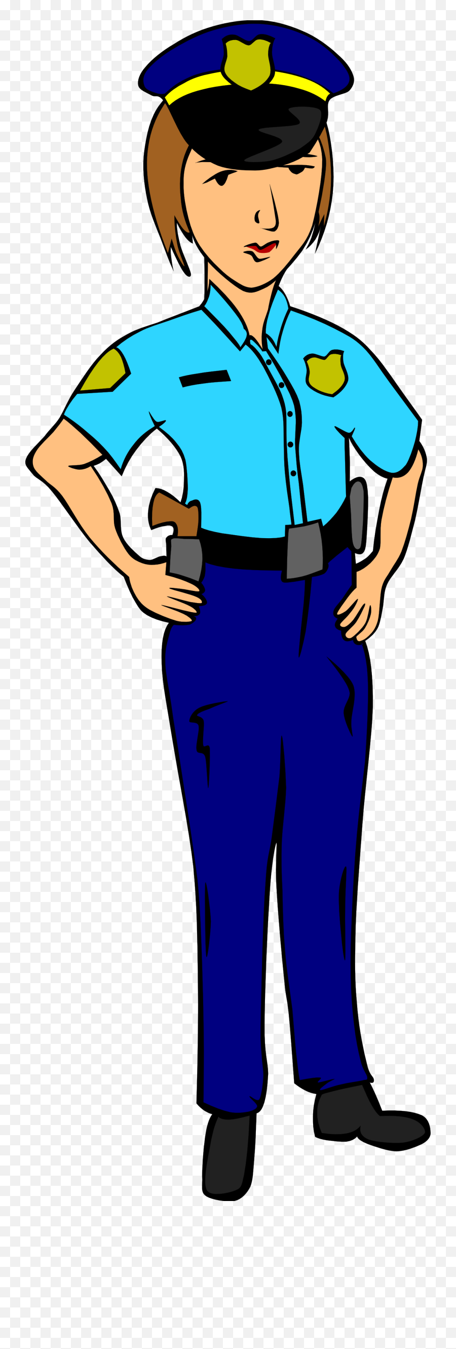 English Clipart Police Officer English Police Officer - Dibujo De Mujer Policia Emoji,Police Emoji
