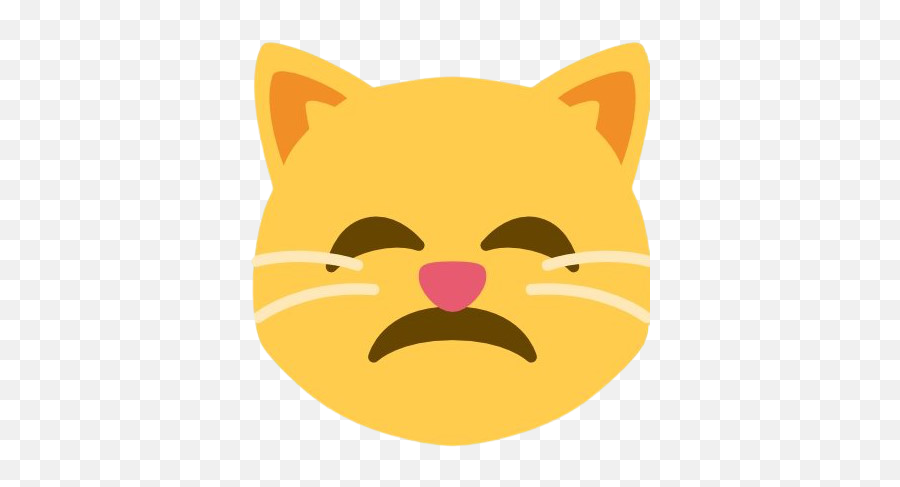 Disappointedcat - Discord Emoji Cat Emoji Twemoji,Original Owo What's This Emojis