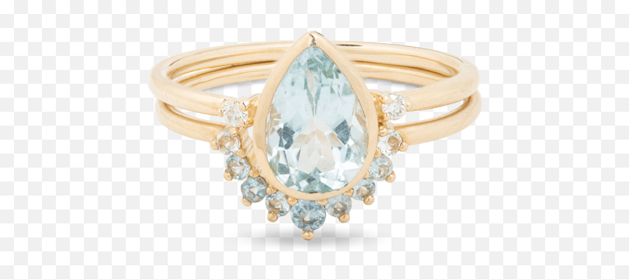 8 Of The Best March Birthstone Jewelry Gifts - Teardrop Aquamarine Ring Emoji,Mini Ring Emoji Png