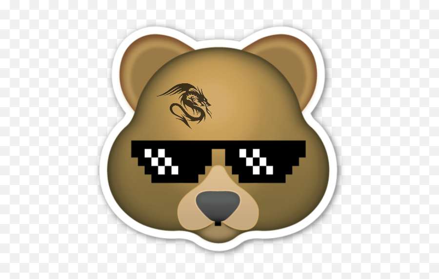 Download Emojis Bear Freetoedit Bear Asimpleclick - Brown Bear,Edited Emojis