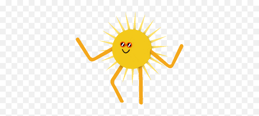 Warmth Online Sunday Morning Dance Wave March 28 2021 - Animated Dancing Sun Gif Emoji,One Emoticon Waving