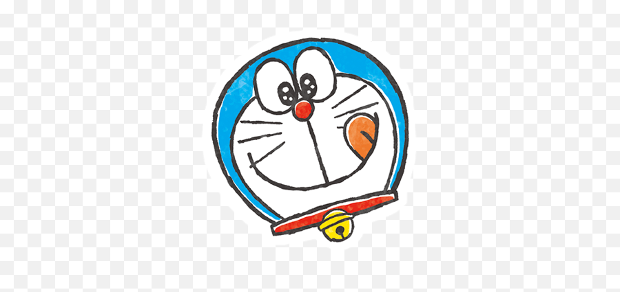 Doraemon Sticker Cute Sticker By Lemon Tea - Cute Doraemon Drawing Easy Emoji,Cute Watercolor Emojis