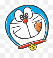 Doraemon Sticker Cute Sticker By Lemon Tea - Cute Doraemon Drawing Easy Emoji,Cute Watercolor Emojis