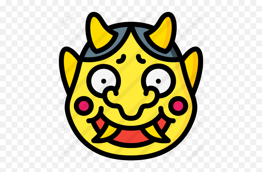 Demon - Free Cultures Icons Happy Emoji,Demonic Face Emoticon