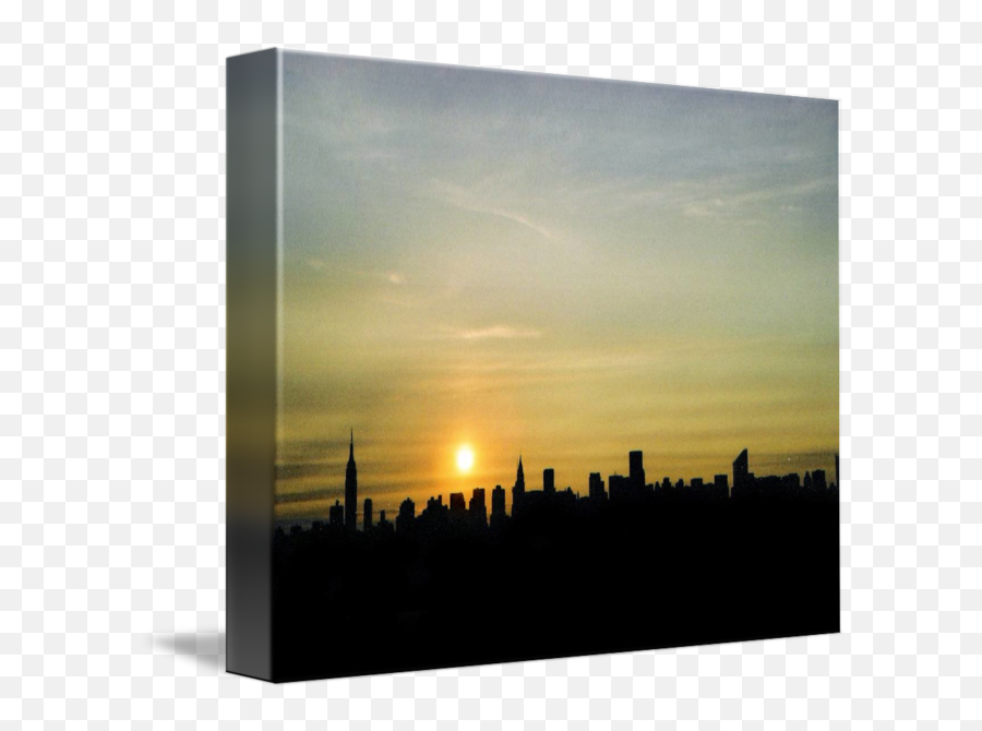 New York City Skyline At Sunset - Horizon Emoji,Emotion Sunset Looking