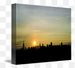 New York City Skyline At Sunset - Horizon Emoji,Emotion Sunset Looking