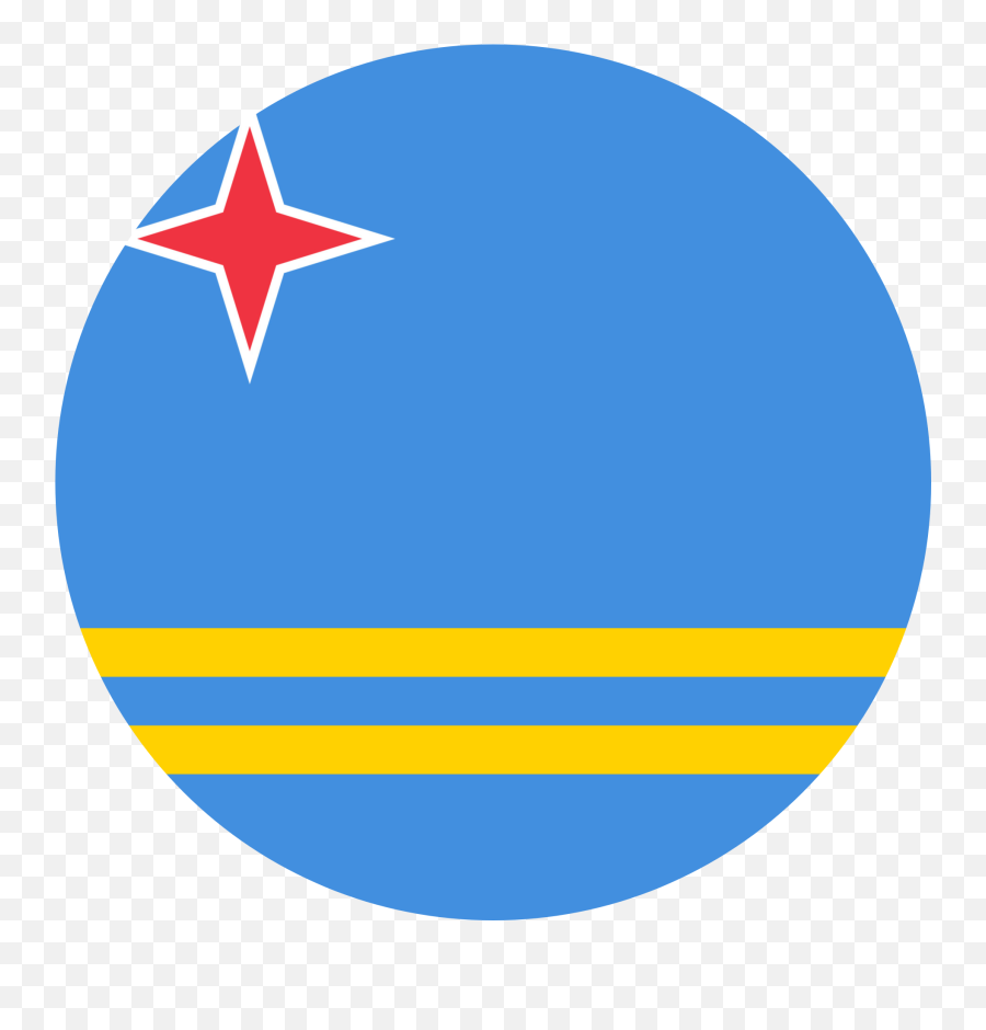 Aruba Flag Emoji - Aruba Flag Circle Png,Emoji Flags