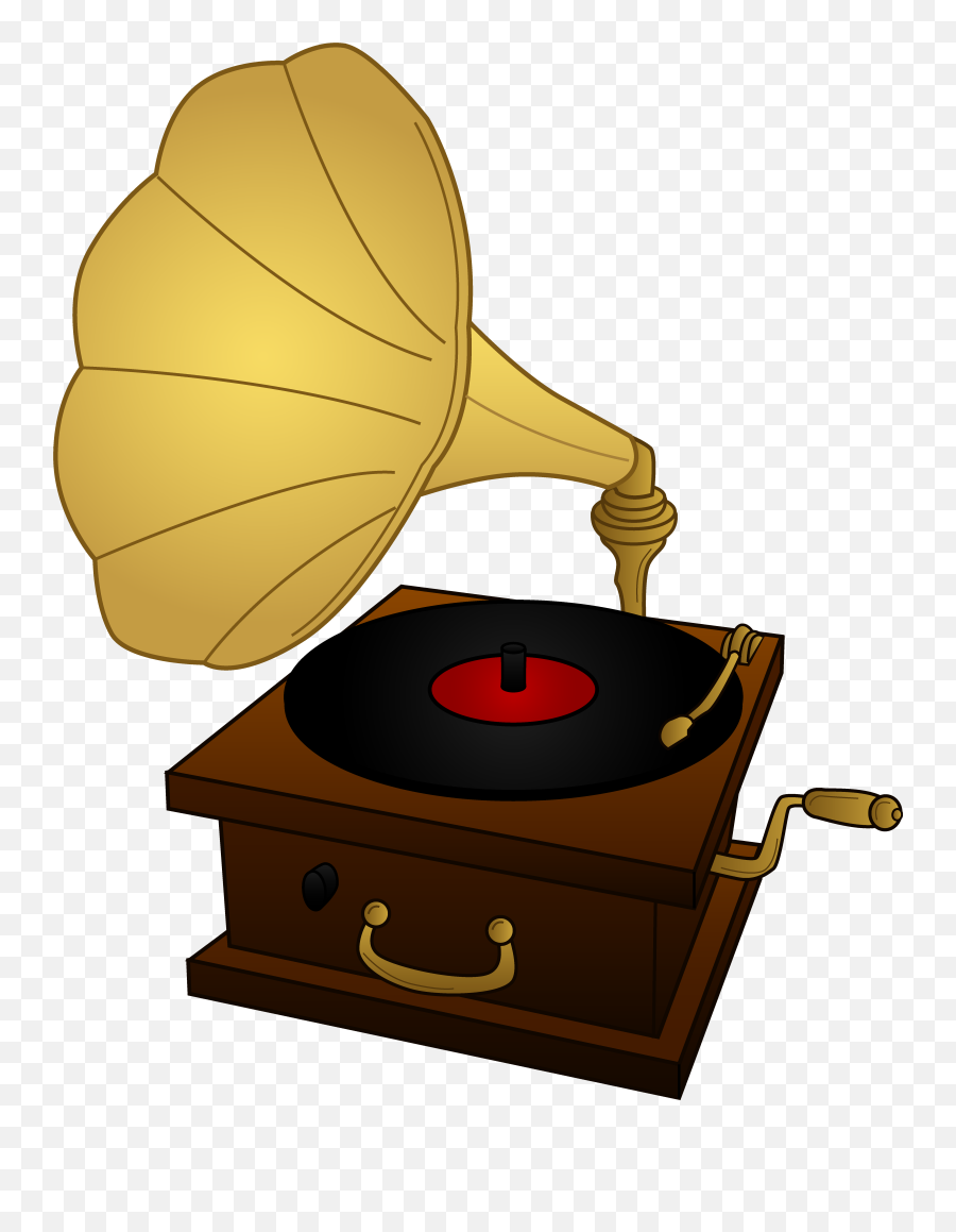 Clipart Volleyball Vintage Clipart - Old Record Player Clipart Emoji,Record Player Emoji
