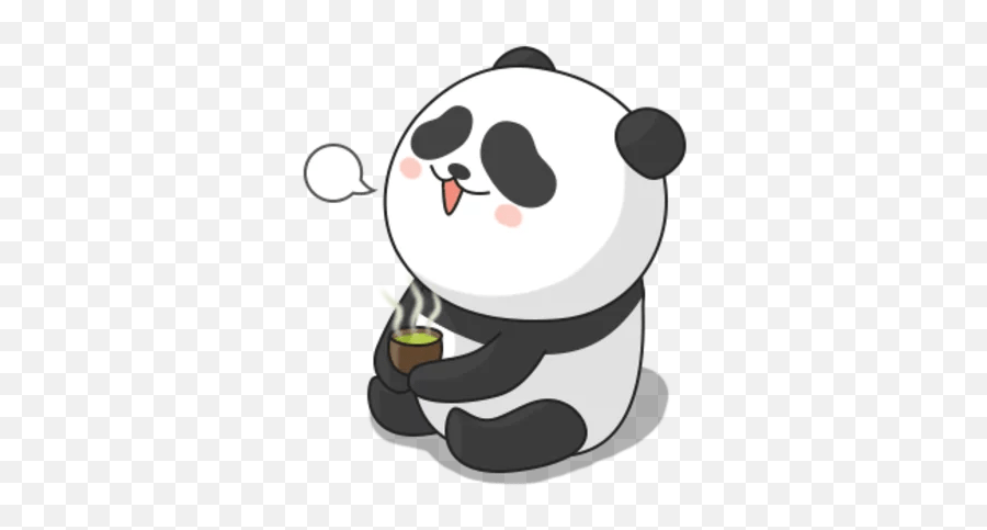 Giant Panda Stickers - Live Wa Stickers Happy Emoji,Whatsapp Panda Emoticon