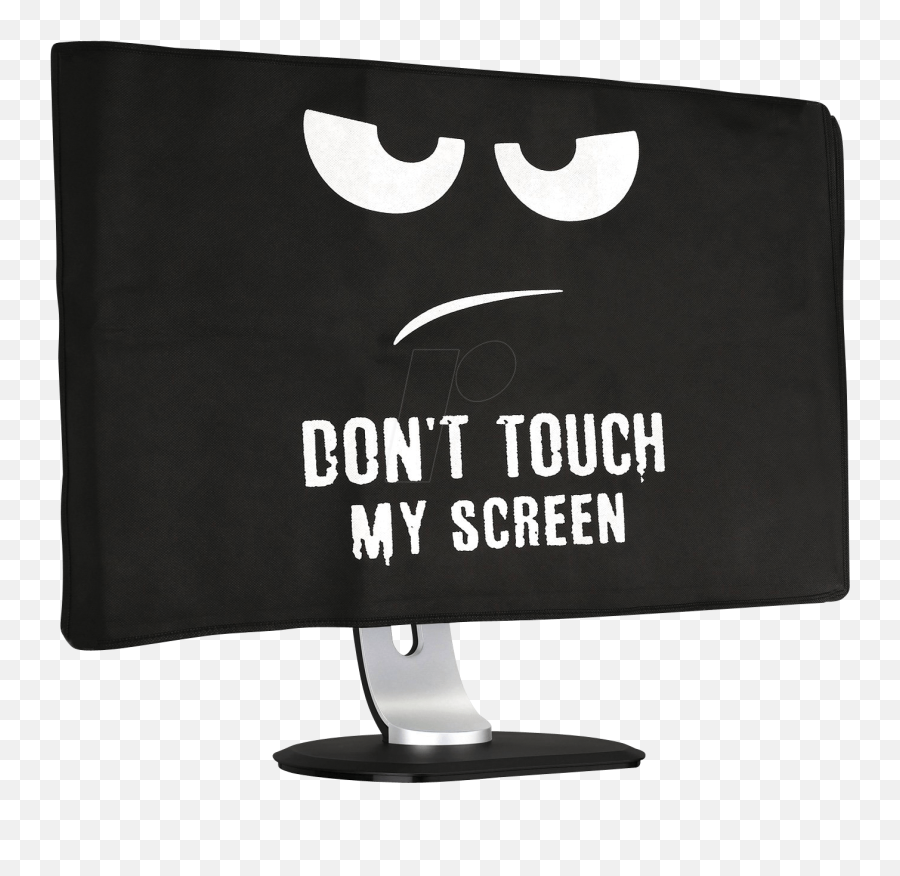 Screen Protective Cover 24 - 26 Monitor Black White Monitor Beschermhoes Emoji,Funny Led Emojis