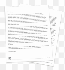 Baby Doll Circle Time Parent Letter Letter To Parents Emoji,Preschool Emotions Emergent Reading Activities