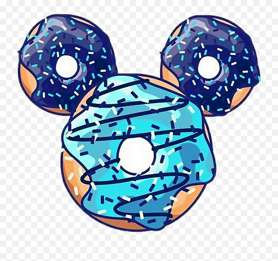 Disney Mikey Food Cool Tumblr Boyfreetoedit - Png Donut Emoji,Disney Emoji Borders