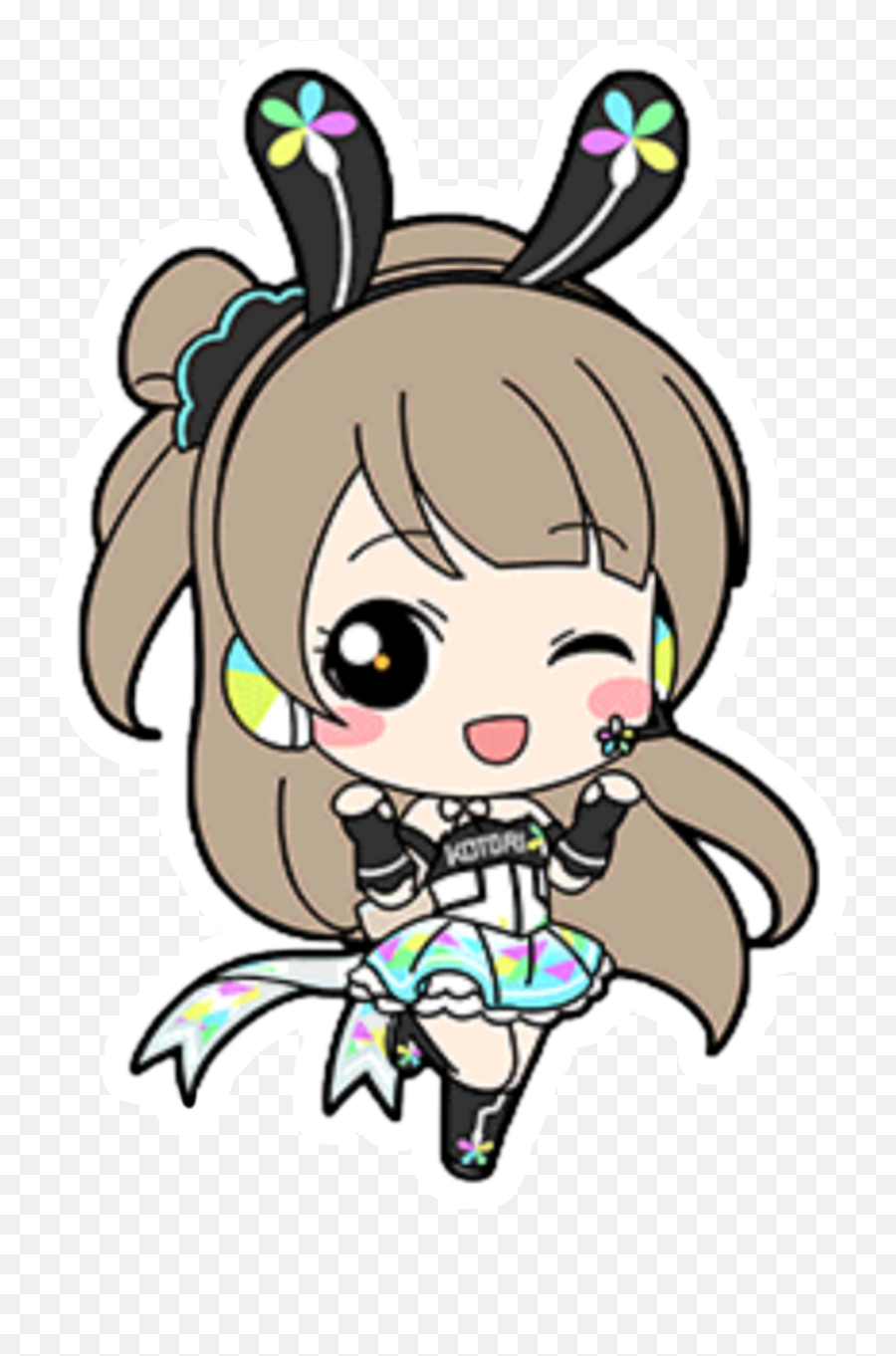 Kotori Sticker - Love Live Challenge Festival Chibi Emoji,Kotori Emoji