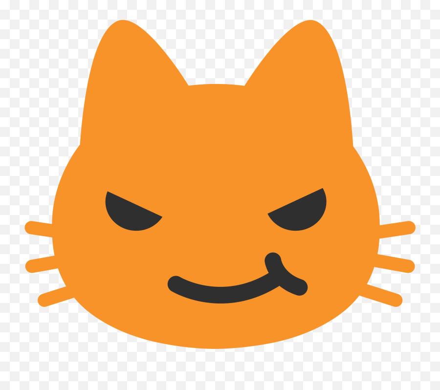 Cute Cat Emoji Kitten Android - Magnet Png Download 1024 Cat Wry Emoji,Android Emoji
