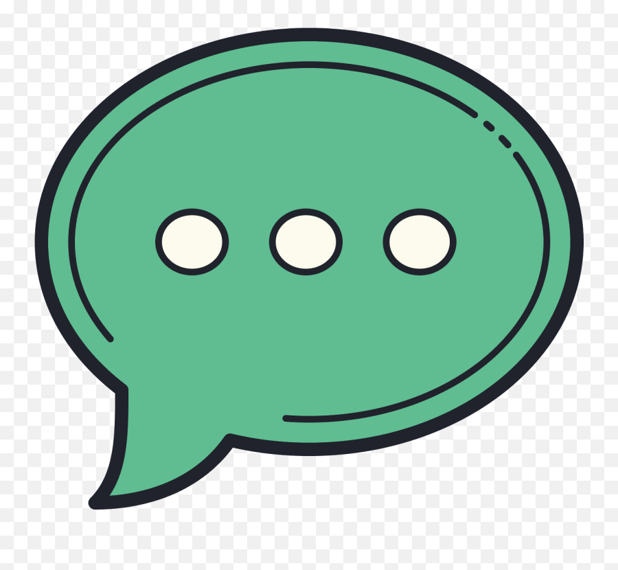 Speech Bubble Icon - Oval Clipart Full Size Clipart Dot Emoji,Chat Bubble Emoji