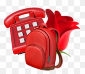 Red Overlays Overlay Emoji Sticker By - Clip Art,Telephone Emoji