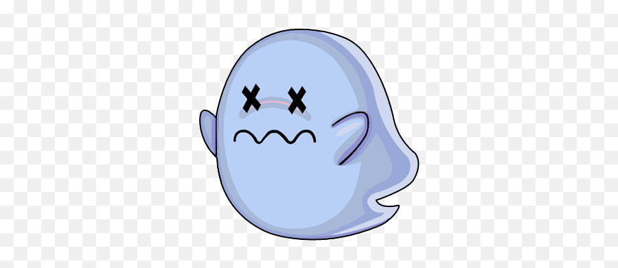 Blue Ghost - Fictional Character Emoji,Ghost Emoji Sticker