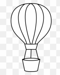 Hot Air Balloon Clipart Black And White Free - Clipartix Hot Air Balloon Shape Template Emoji,Hot Air Balloon Emoji