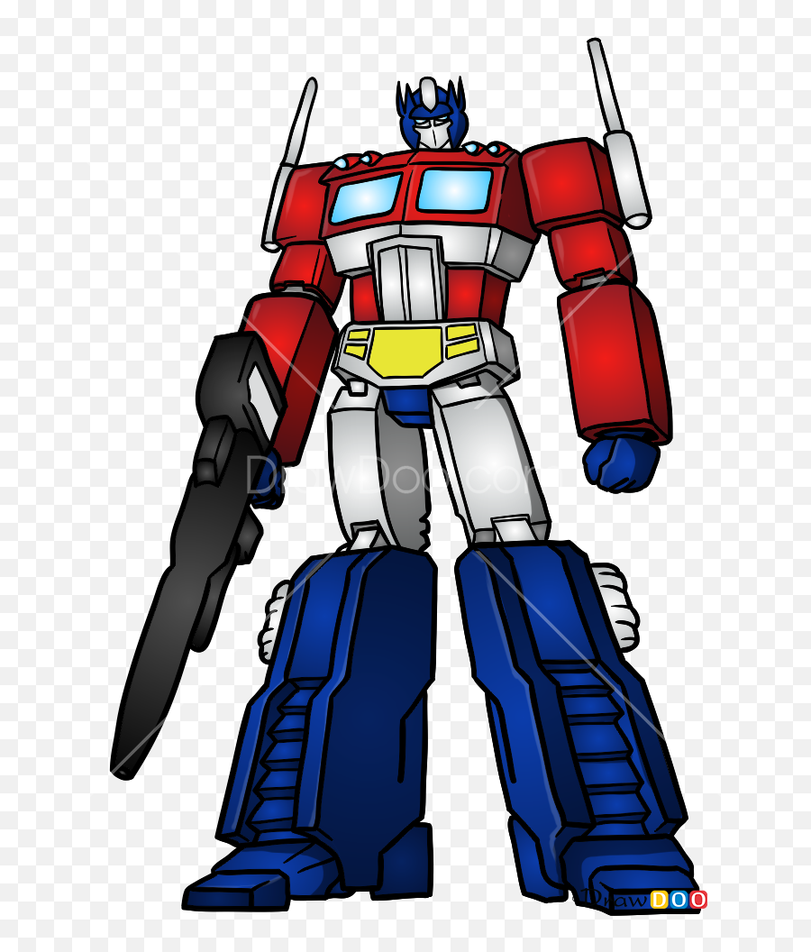 How To Draw Optimus Prime Robots - Optimus Prime Cartoon 80s Emoji,Optimus Prime Emoji