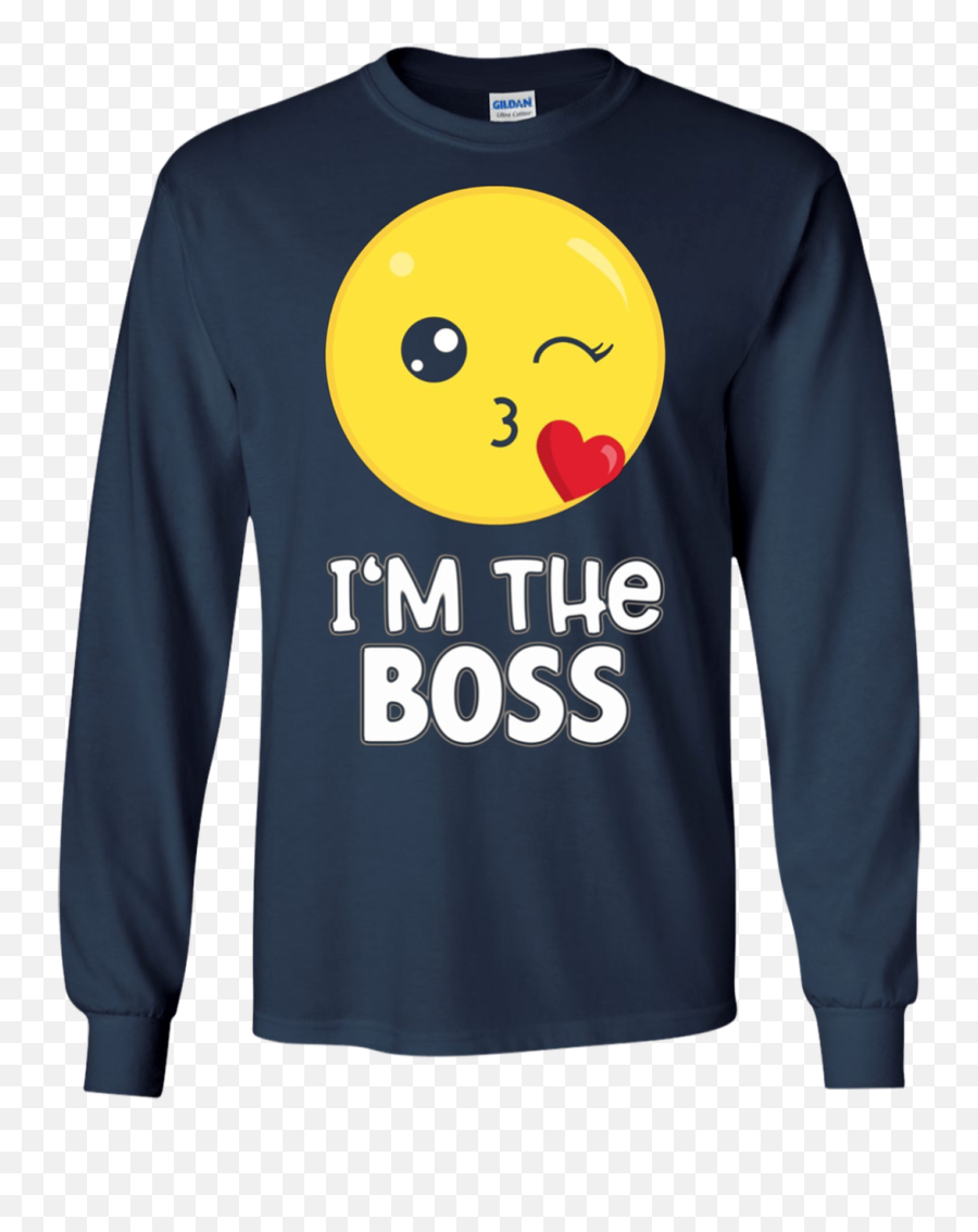 Boss Kiss Emoji T - Long Sleeve,Kiss Lips Emojis