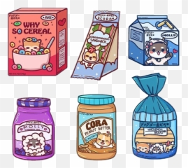 Kawaii Comida Perros Sticker - Food Storage Emoji,Emoji Cora??o