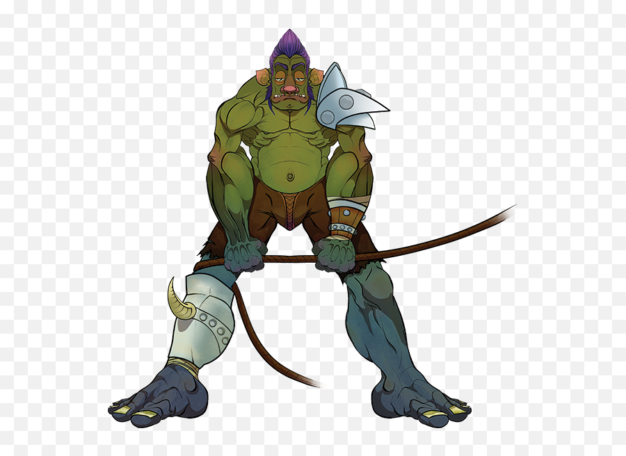 Half Orc Designs Themes Templates And - Half Orc Barbarian Png Emoji,Khajiit Emoticon