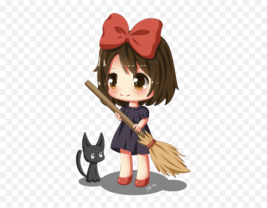 Kiki Delivery Chibi - Chibi Kiki Emoji,Witchy Emojis For Kik