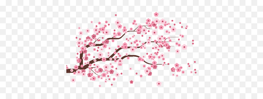 Via Giphy - Falling Flower Gif Png Emoji,Sakura Flower Emoticon