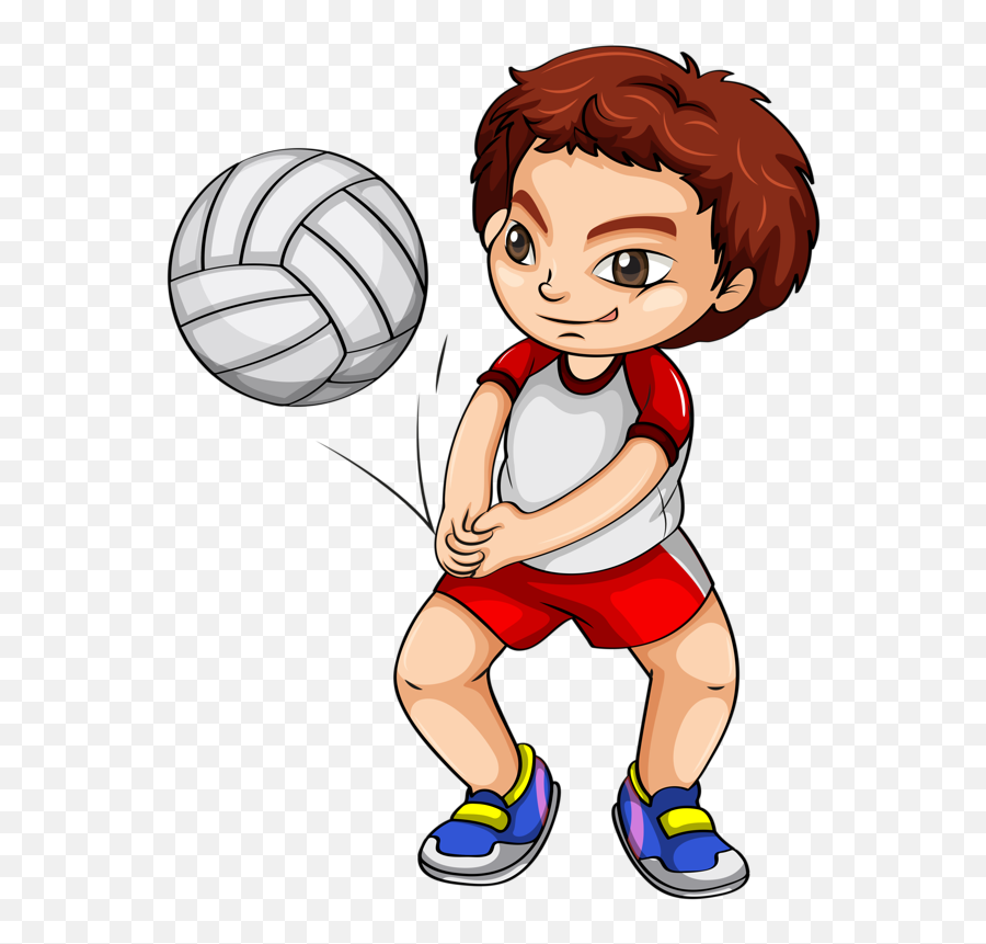 Volleyball Players Clip Art - Playing Volleyball Clipart Emoji,Volleyball Pictures Emoji