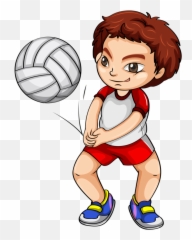 Volleyball Players Clip Art - Playing Volleyball Clipart Emoji,Volleyball Pictures Emoji