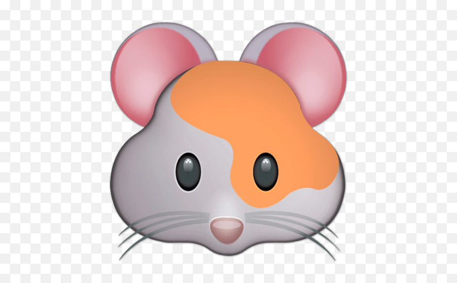 Wall Stickers Hamster Face - Hamster Orange And White Emoji,Emoji Wall Stickers