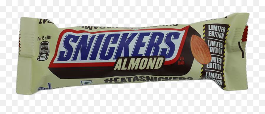 Snickers Almonds Chocolate Bar 45 G - Snickers Emoji,List Of Emotions On Snickers