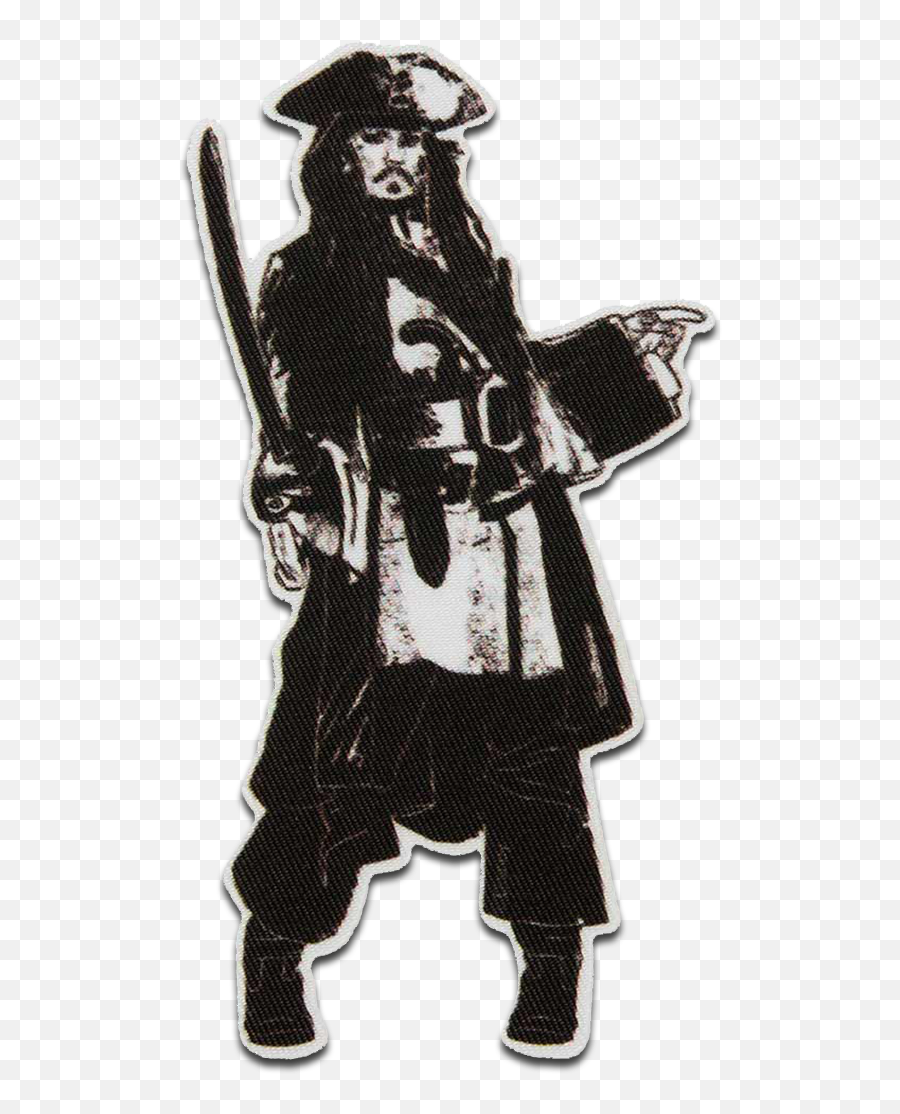 Disney Pirates Of The Caribbean Captain Jack Sparrow - Iron On Patches Adhesive Emblem Stickers Appliques Size 323 X 161 Inches Catch The Jack Sparrow Sticker Emoji,Jack Sparrow Disney Emoji Power