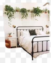 Plant Png Tumblr - Cute Room Bed Bedroom Plant Plants Regal Über Bett Emoji,Sweet--emotion Tumbmr