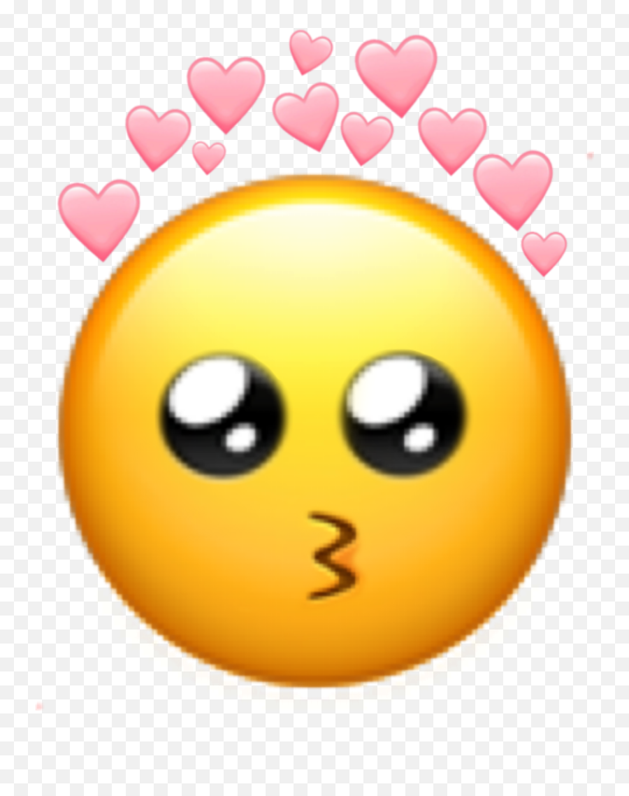 The Most Edited Puppyeyes Picsart - Kawaii Heart Crown Transparent Emoji,Imvu Badges Emoticons
