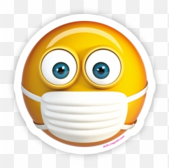 Emoji With Medical Mask - Emoji Com Mascara Para Imprimir,Mask Emoji