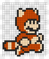 Pixel Art Templates Minecraft Pixel Art - Mario Tanooki Hama Beads Emoji,Rainbow Dash Awesomeface Emoticon