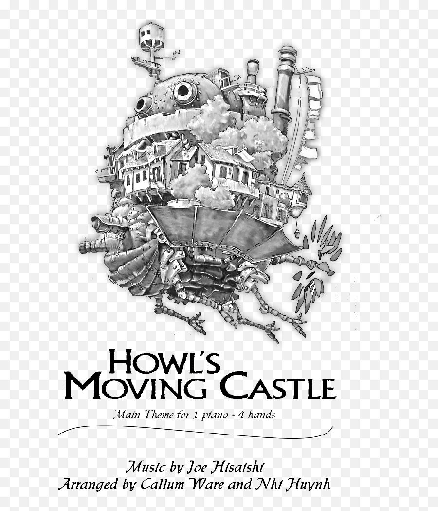 Howls Moving Castle - Moving Castle Piano 4 Hands Emoji,Jazz Hands Emoticon Using Keyboard